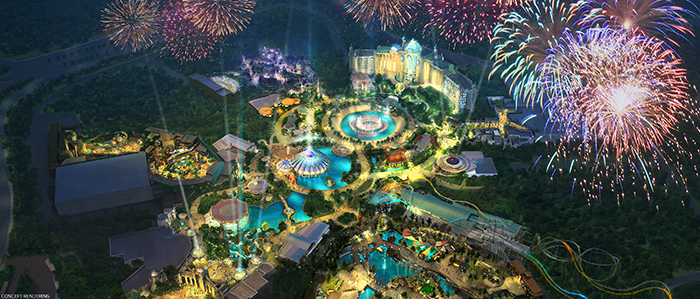 Artists Impression of Epic Universe Theme Park